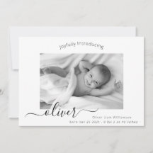 Colagem de Fotos de Letra Moderna e Elegante Nasci