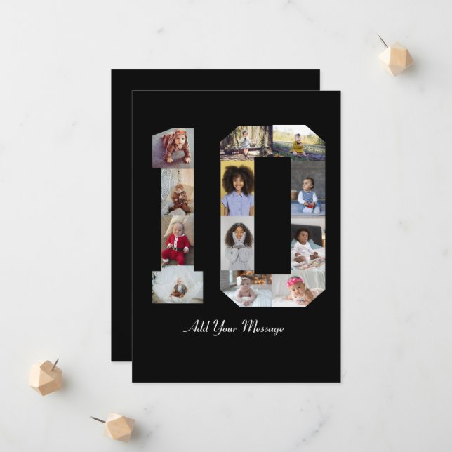 Anúncio Colagem de Fotos do Número 10 (Frente/Verso In Situ)