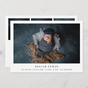 Anúncio Colagem de Fotos Moderna Simples Nascimento Recém-