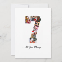 Anúncio Colagem de Fotos Número 7 Preto e Branco