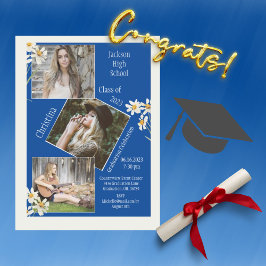 Anúncio Colagem de Fotos Personalizada 4 Imagens Azul