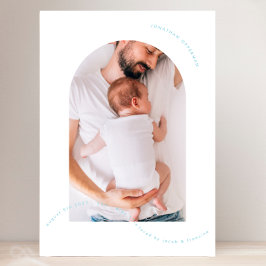 Anúncio colagem de fotos simples de arco recém-nascido beb