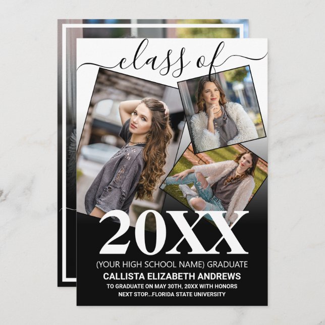 Anúncio Colagem de Fotos Simples de Formatação de Mão Pret (Frente/Verso)