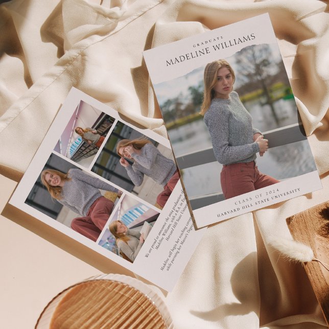 Anúncio Colagem de Graduação de Foto Simples Clássica 5 (Criador carregado)