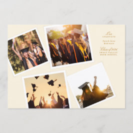 Anúncio collage 4 photo frame elegant our graduate school