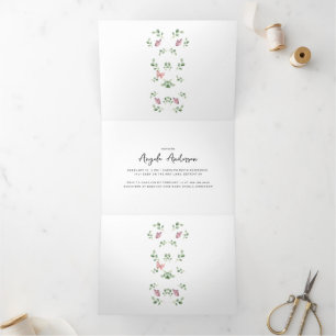 Anúncio Com Dobra Tripla Borboletas bonitas ao redor do Chá de fraldas