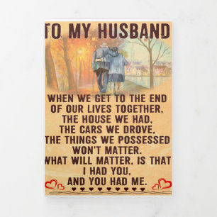 Anúncio Com Dobra Tripla Engraçado Padre Gift   À Minha Família Presente