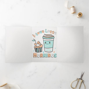 Anúncio Com Dobra Tripla Eu Amo Manhãs De Latte