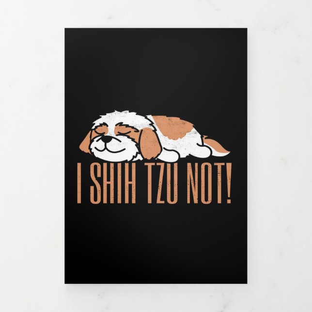 Anúncio Com Dobra Tripla Eu escuto tzu, não é uma citação engraçada | prese (Cobrir)