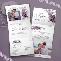 Formas de Casamento Floral Moody Blooms Roxo Dusty