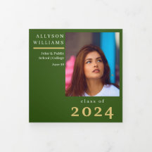 Graduação de Foto do Green Elegant Classy 8