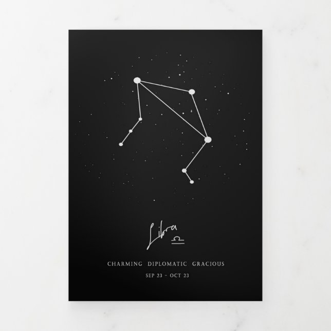 Anúncio Com Dobra Tripla Linda Libra Zodiac - Engraçado Libra Zodiac Dom (Cobrir)