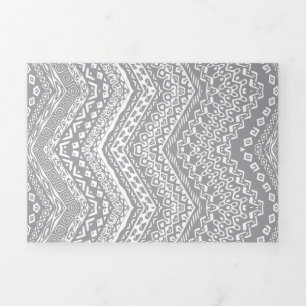 Anúncio Com Dobra Tripla Motifs Étnicos 6