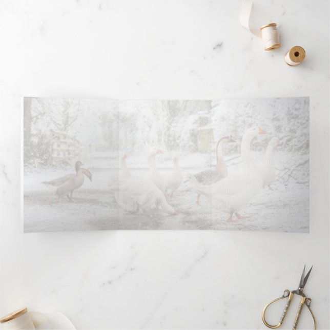 Anúncio Com Dobra Tripla natural Christmas (Dentro)