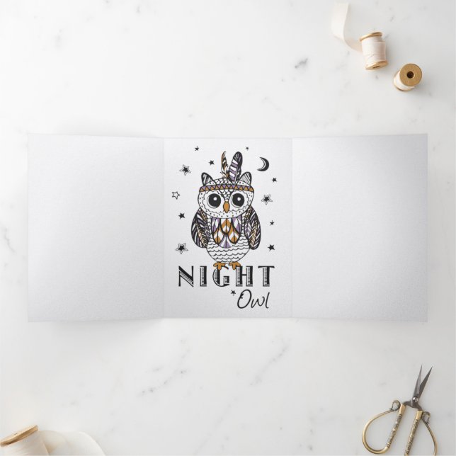 Anúncio Com Dobra Tripla Night Owl (Dentro)