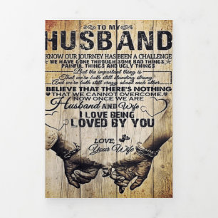 Anúncio Com Dobra Tripla Para o meu marido Presente De Aniversário Para