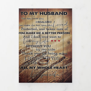 Anúncio Com Dobra Tripla Para o meu Marido Presente   Nova Decoração para a
