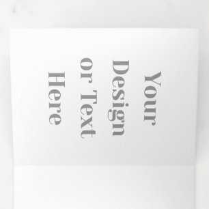 Anúncio Com Dobra Tripla Personalizável Seu Design ou Texto Aqui Personaliz