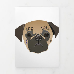 Anúncio Com Dobra Tripla Pug Lovers  Vida Útil