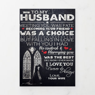 Anúncio Com Dobra Tripla To My Husband Gift Cute Gift For Your Man