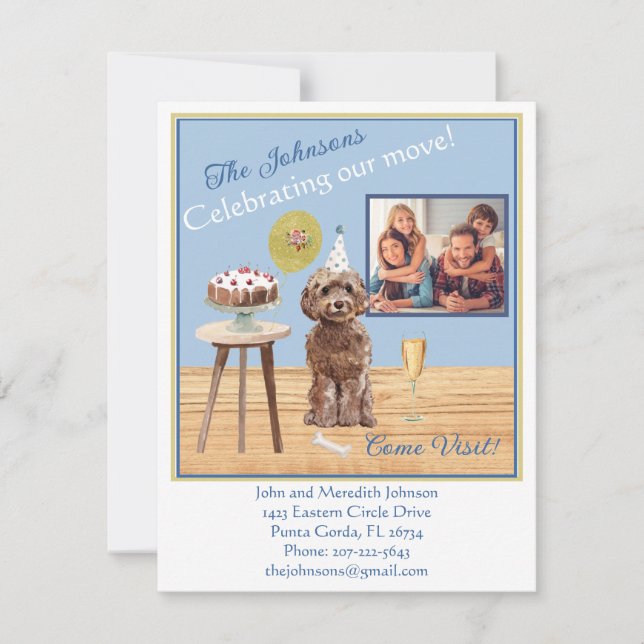 Anúncio Começamos a Celebrar o Orçamento de Foto do Cão (Frente)