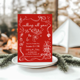 Anúncio coquetel de Papais noeis do partido Friendmas