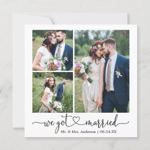 Anúncio Coração Caligráfico Casamos 3 Foto