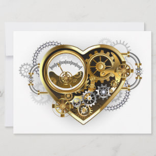 Anúncio Coração Steampunk com Manômetro