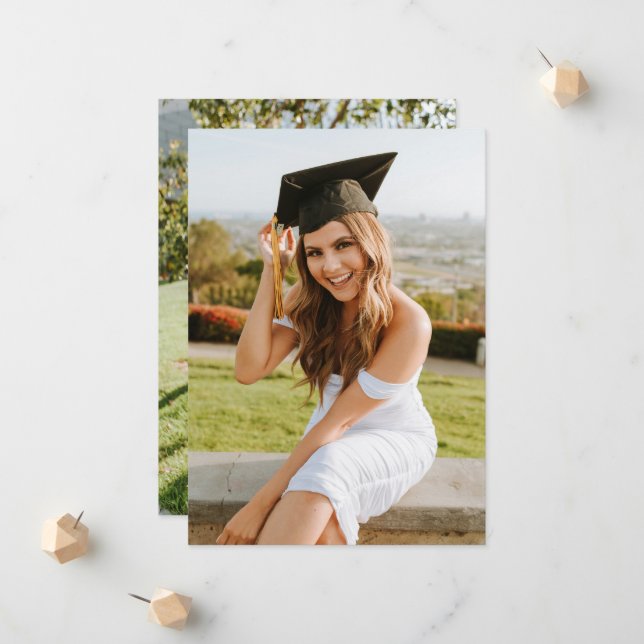 Anúncio Create Your Own Custom Graduate 2 Photo (Frente/Verso In Situ)