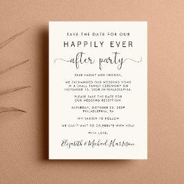 Anúncio Creme de recepção de casamento Salvar a Data