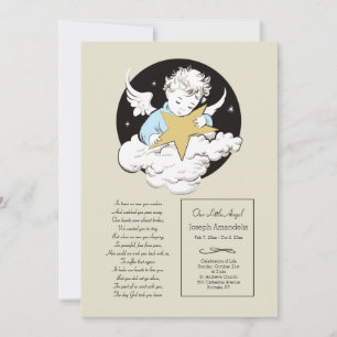 Anúncio Criança Angel Blue Celebração da Vida