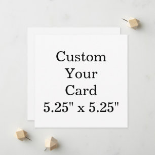 Anúncio crie seu 5,25" x 5,25" Quadrado personalizado