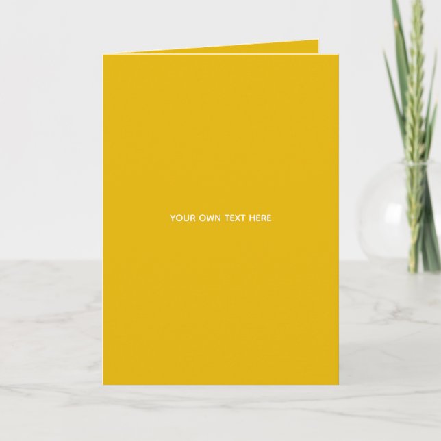 Anúncio Crie Seu Próprio Design Amarelo Personalizado (Frente)