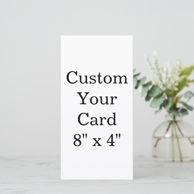 Anúncio crie seu Squared personalizado de 8" x 4" (Em pé/Frente)