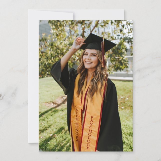Anúncio Crie Sua Própria Foto Personalizada de Graduação (Frente)