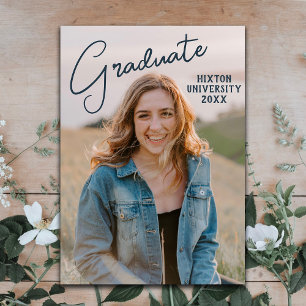 Anúncio Custom Photo Graduation Announcement