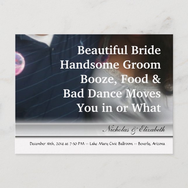 Anúncio CUTE Guardar Cartão Postal Personalizado de Data (Frente)