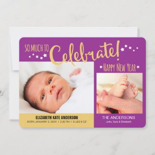 Anúncio da ano novo Photo Baby Girl