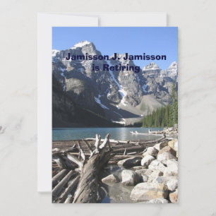 Anúncio da aposentadoria, madeira lançada costa 