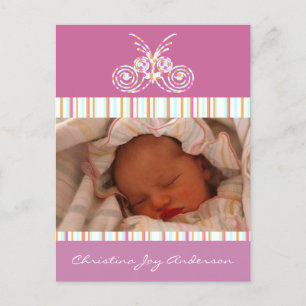 Anúncio da Baby Girl - Borboletas