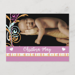 Anúncio da Baby Girl - Borboletas