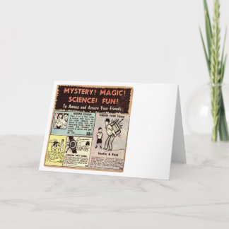 Anúncio da banda desenhada - cartão