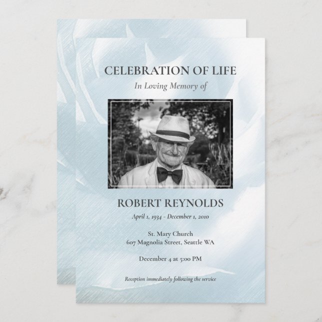 Anúncio da cerimonia comemorativa (Frente/Verso)