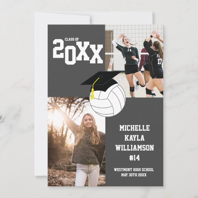 Anúncio da Cinza de Voleibol (Frente)