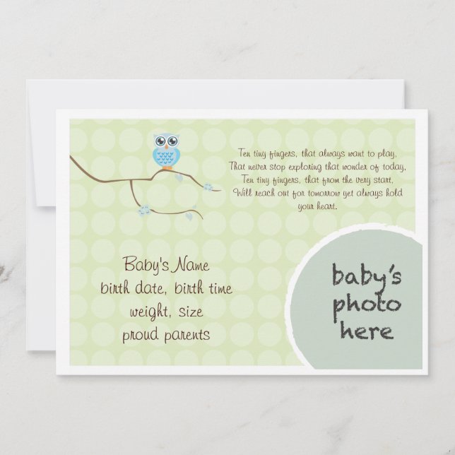 Anúncio da coruja (Frente)