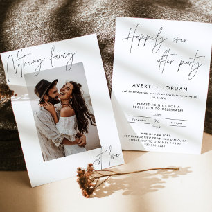 Anúncio da Elopement, Recepção de casamento modern