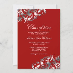 Anúncio da Festa de formatura de espiral de Red S