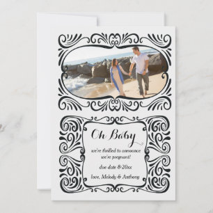 Anúncio da foto da gravidez