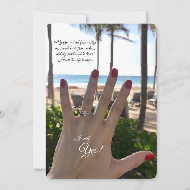 Anúncio da Foto do Noivado Ring (Frente)