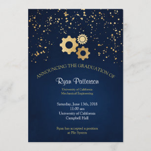 Anúncio da graduação da engenharia mecânica